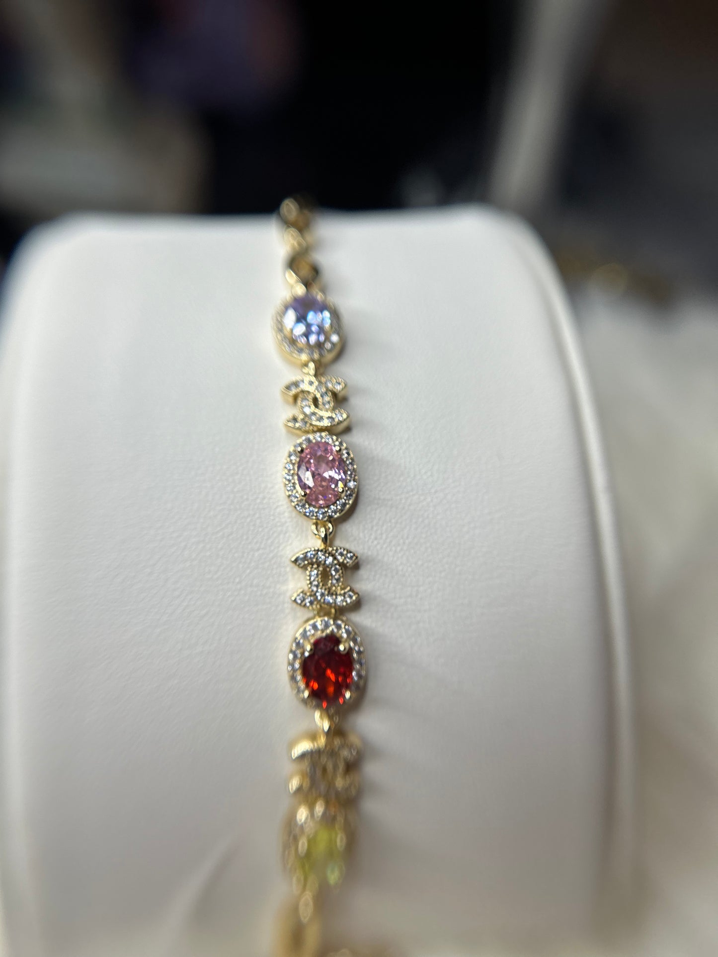 Multicolor CC bracelet