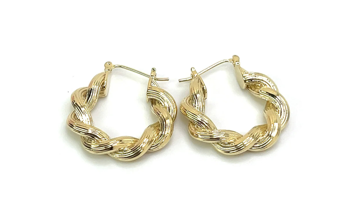 Chunky twist hoops