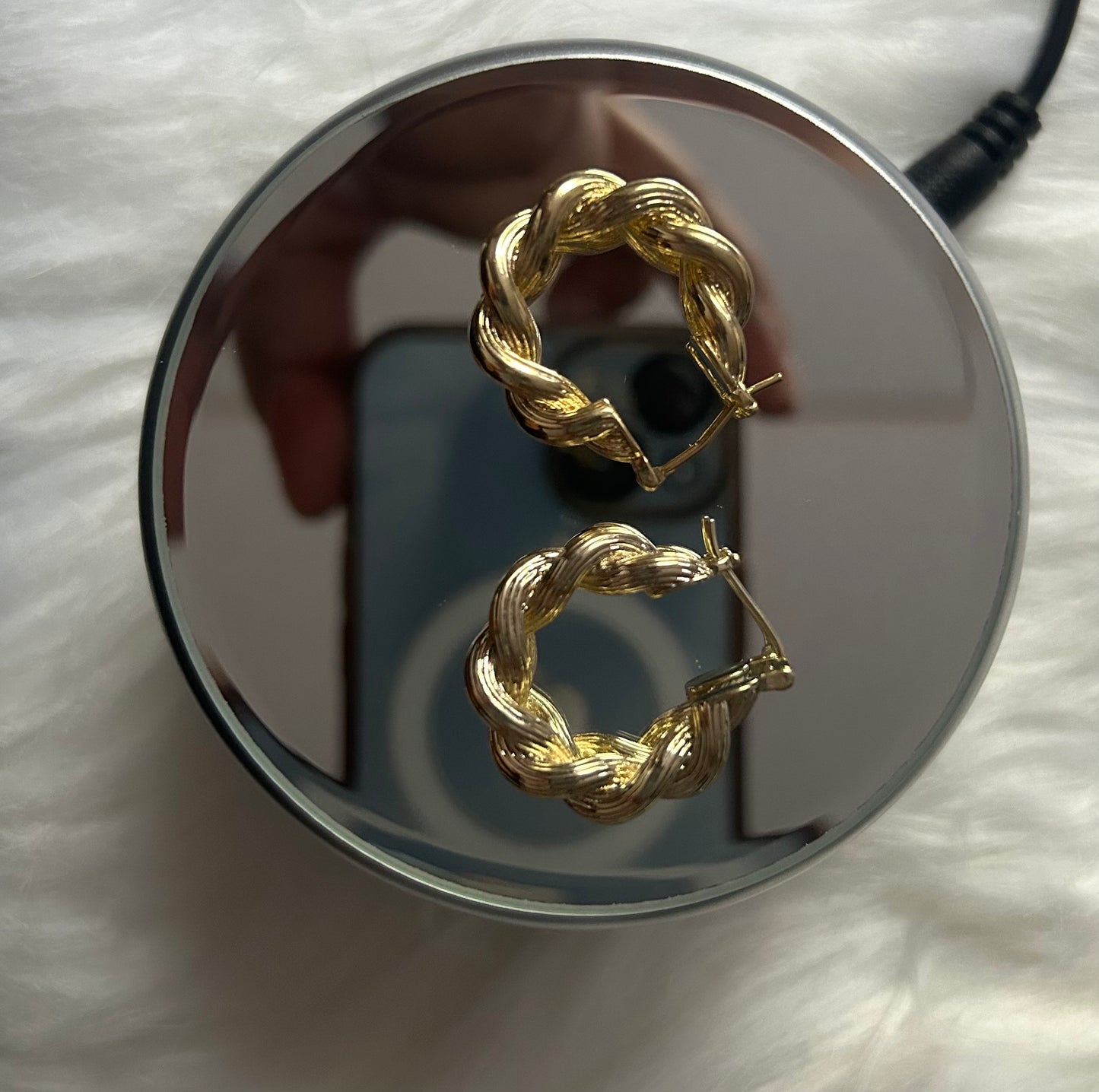 Chunky twist hoops
