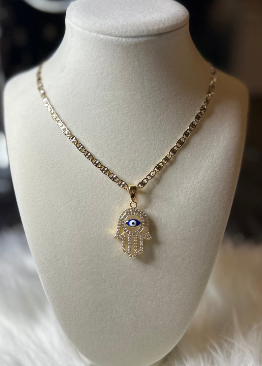 Hamsa with blue eye