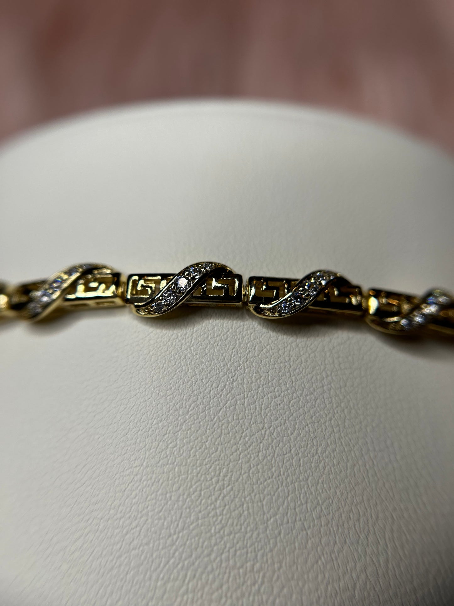 Gold plated vers bracelet