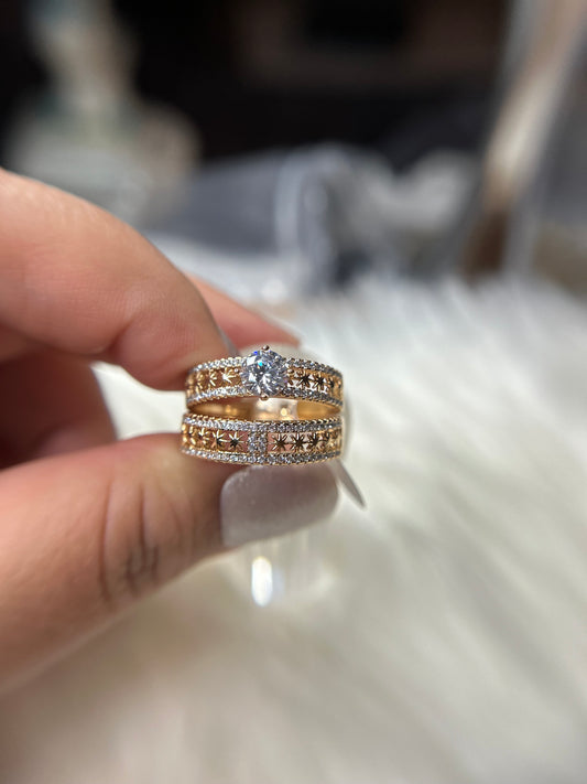 Rose gold wedding band