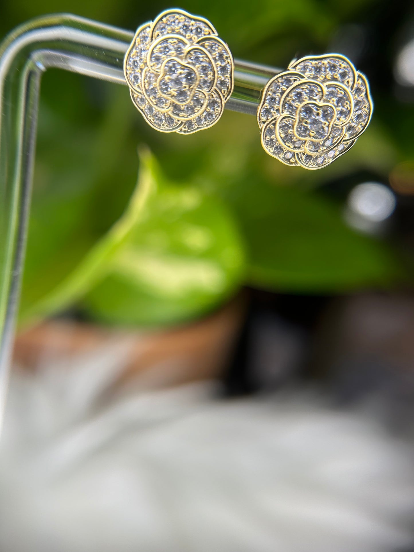 Lovely flower earrings