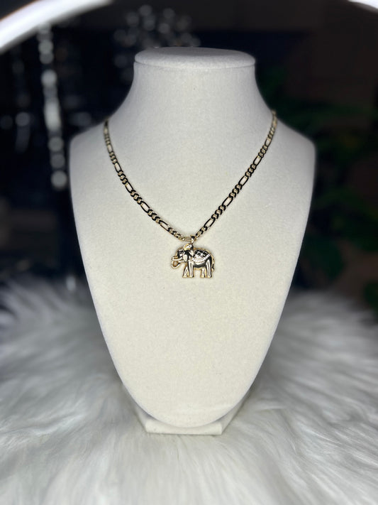 Elephant with Figaro necklace