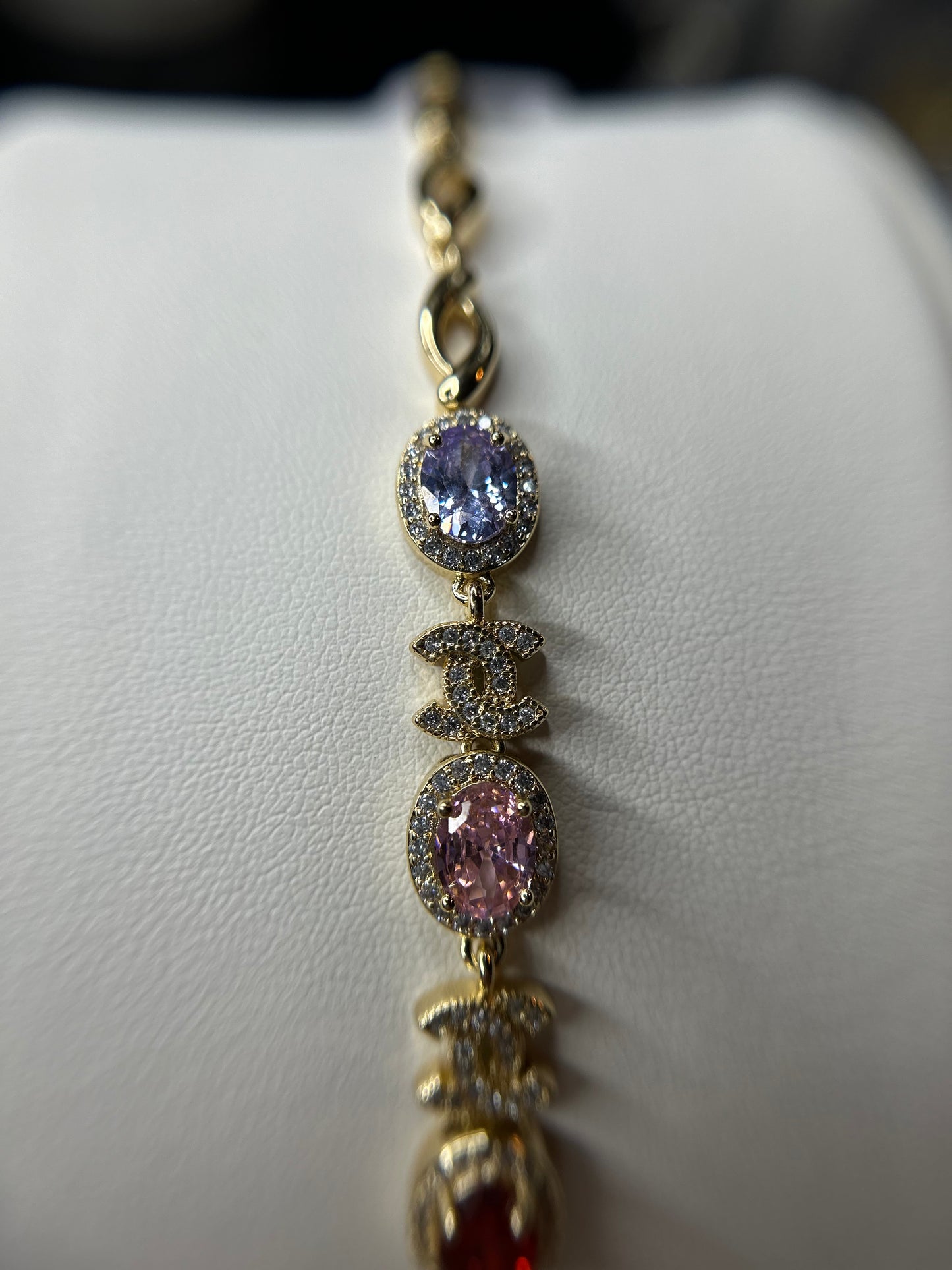 Multicolor CC bracelet