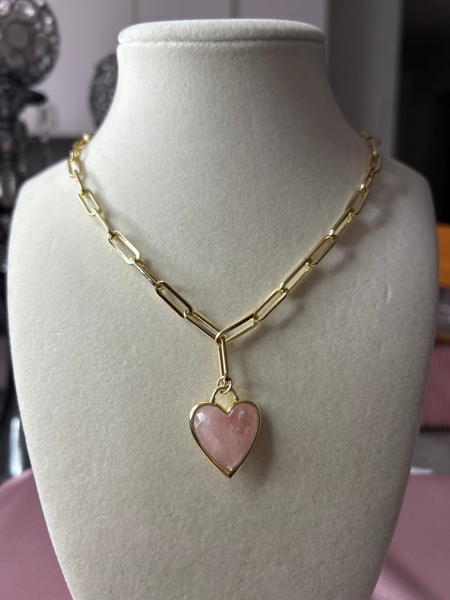 14k paper clip necklace