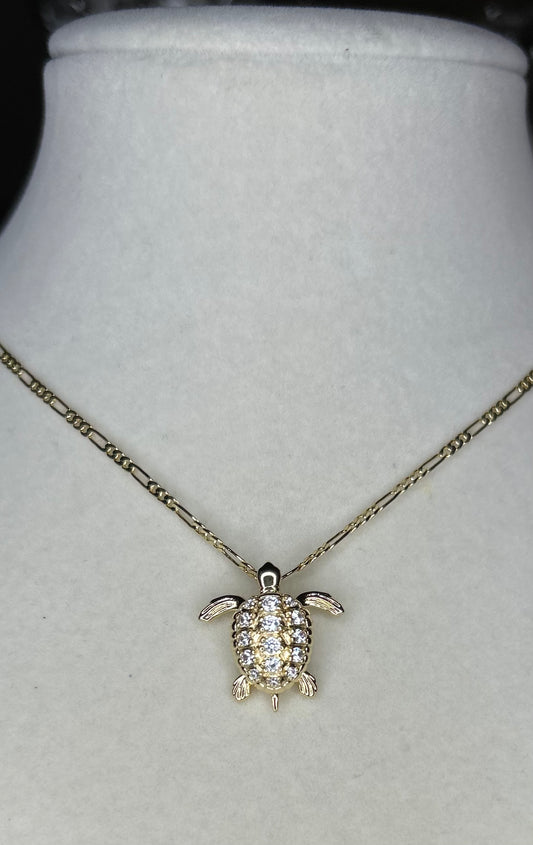 Small turtle necklace