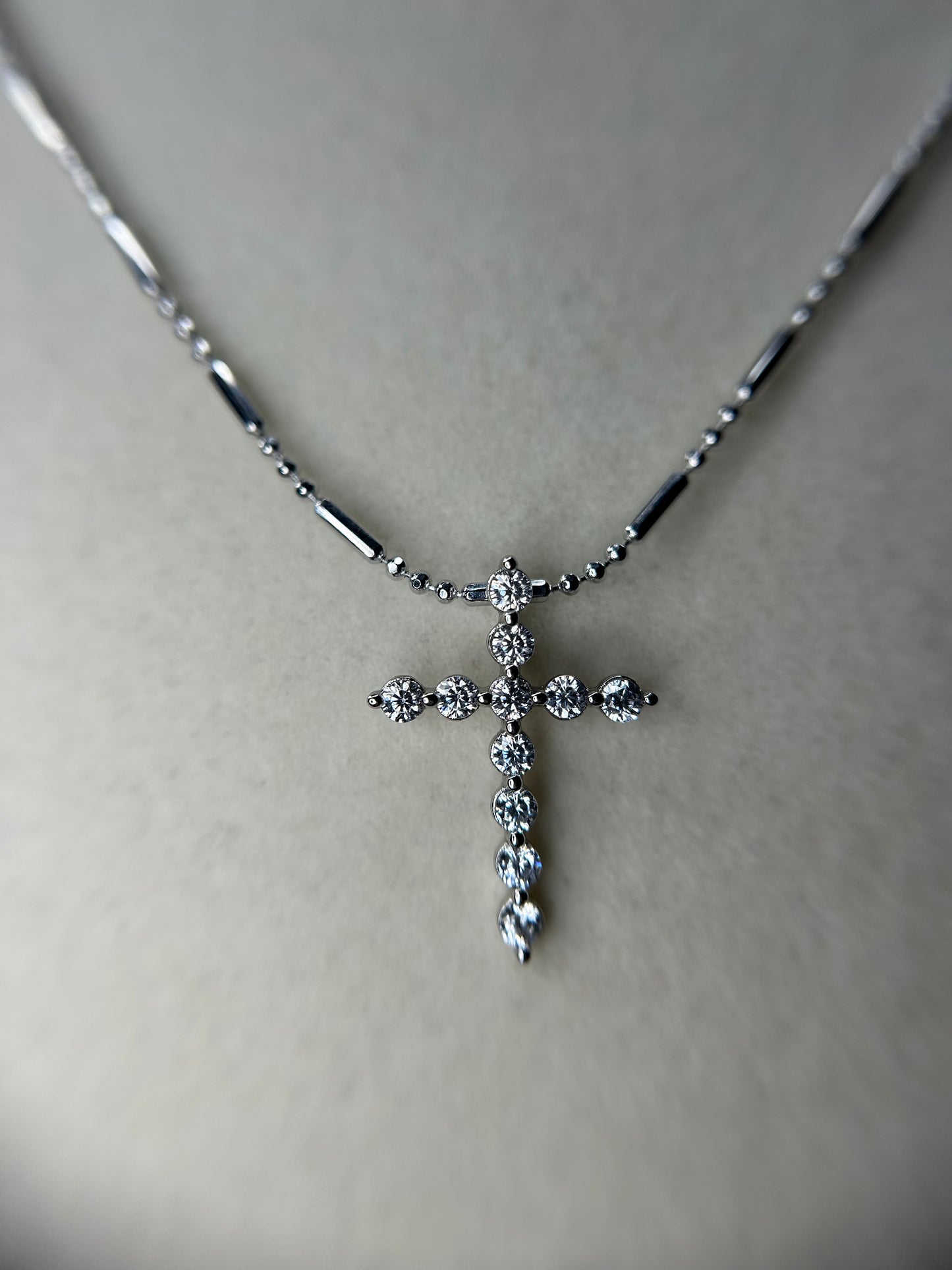 White gold cross