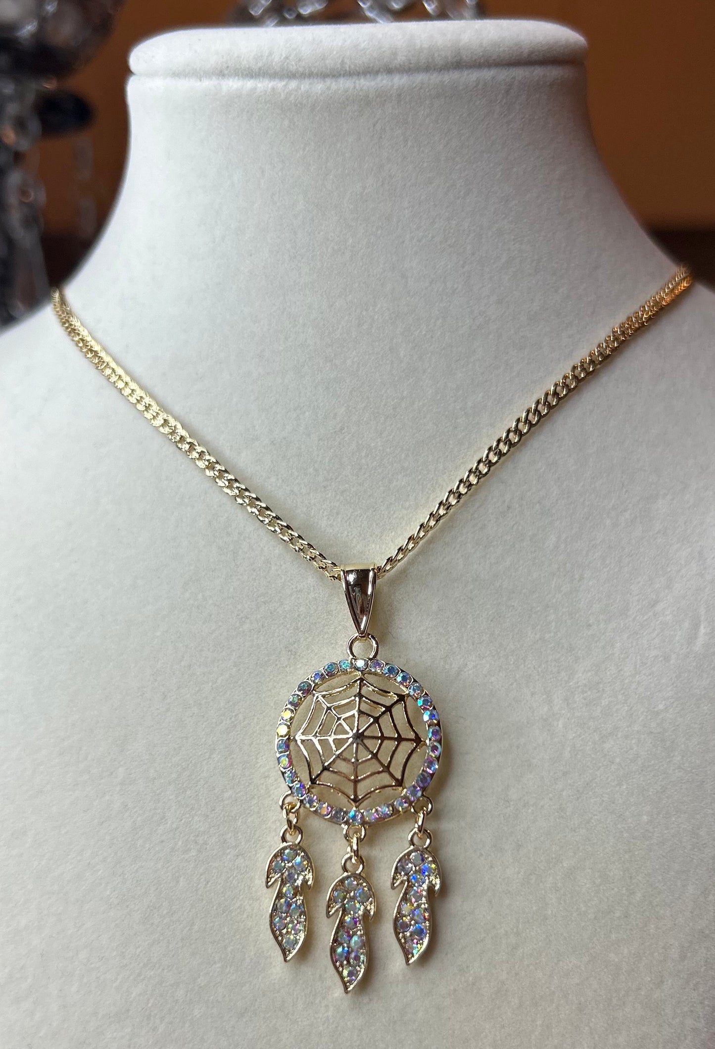 Dream catcher necklace