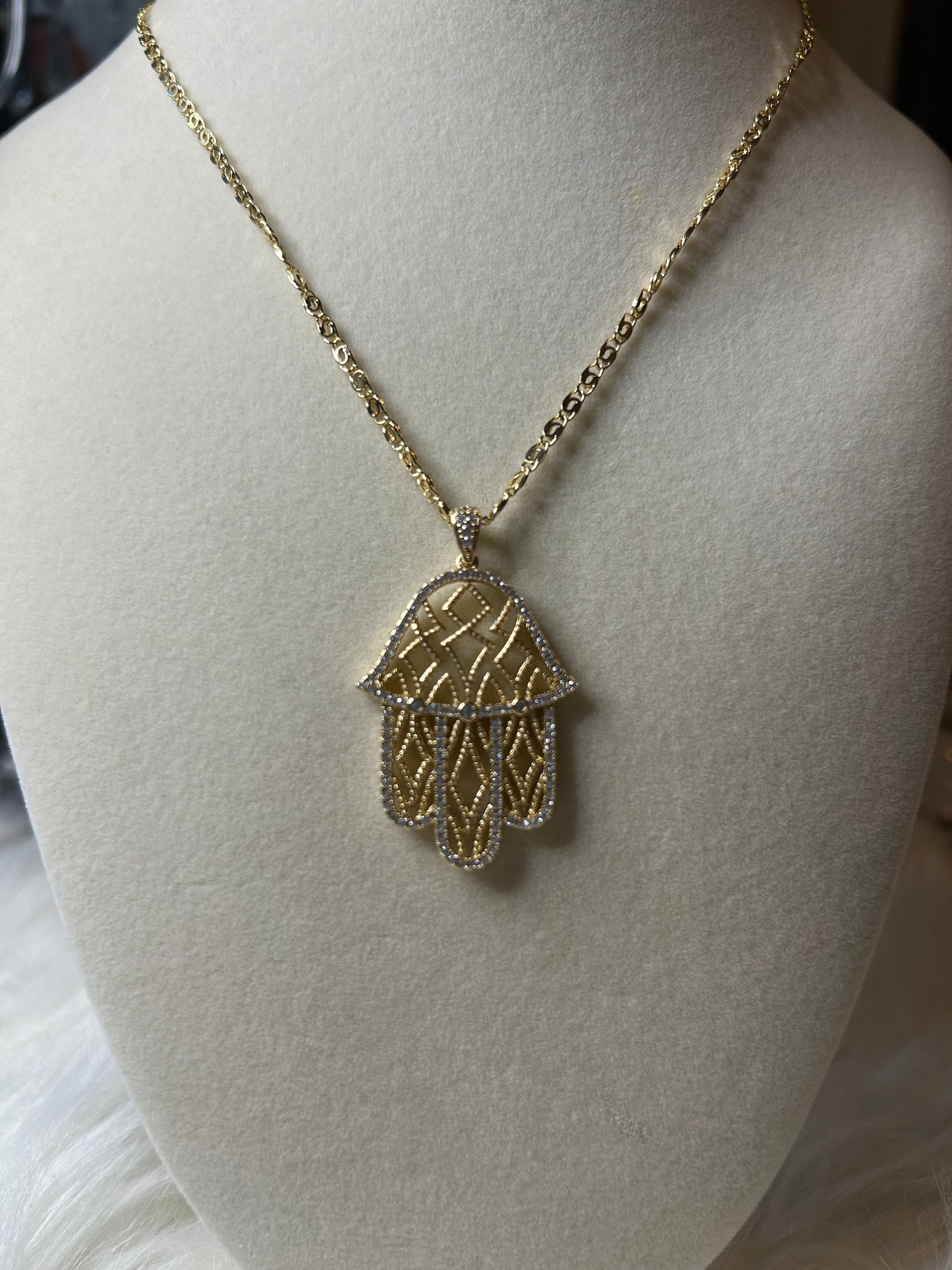 Hamsa necklace