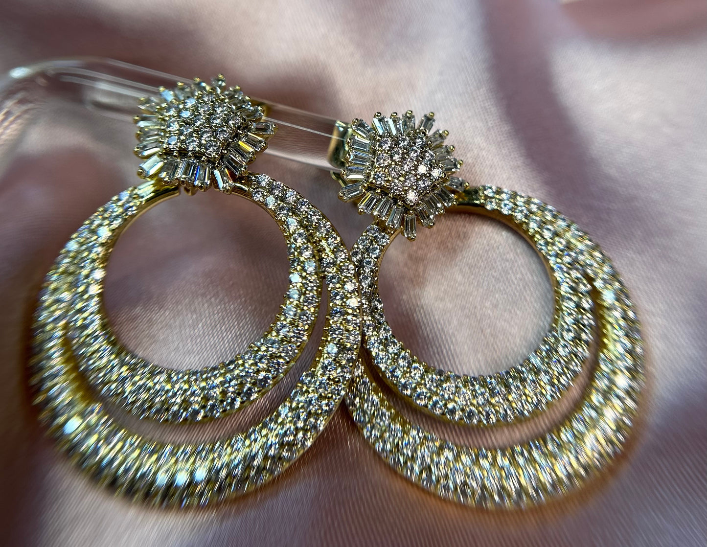 Sparkling earrings
