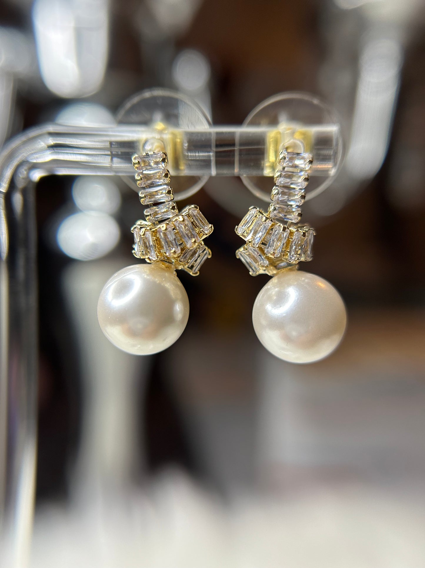Pearl earrings