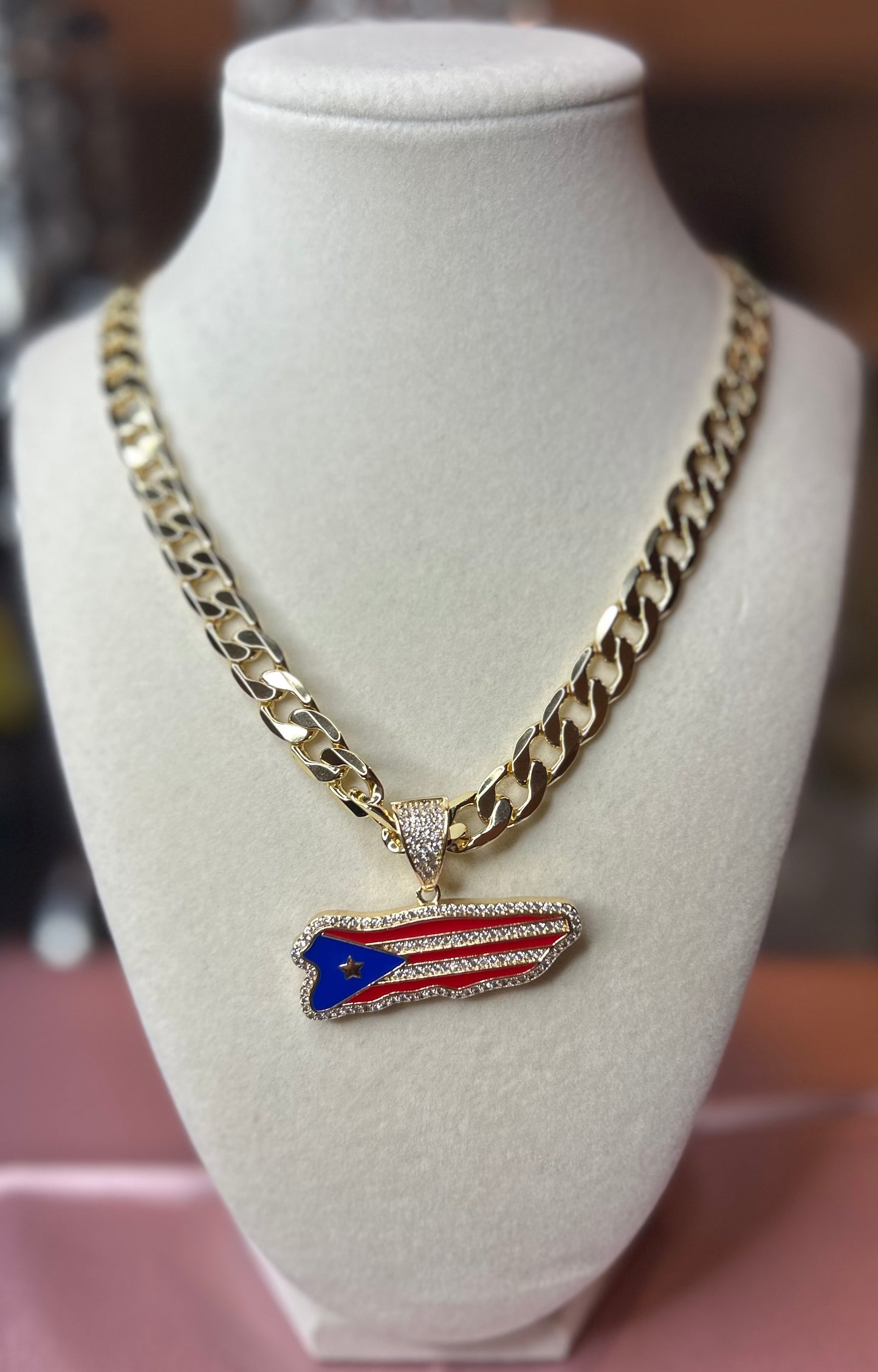 Puerto Rican necklace for men