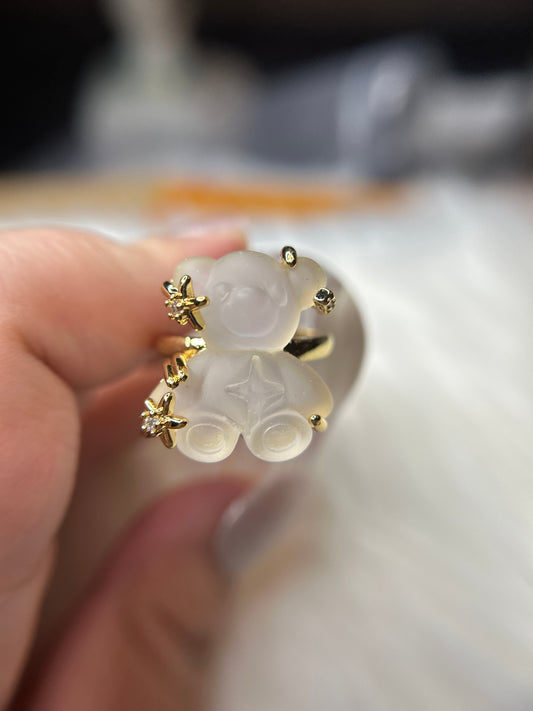 Clear bear ring