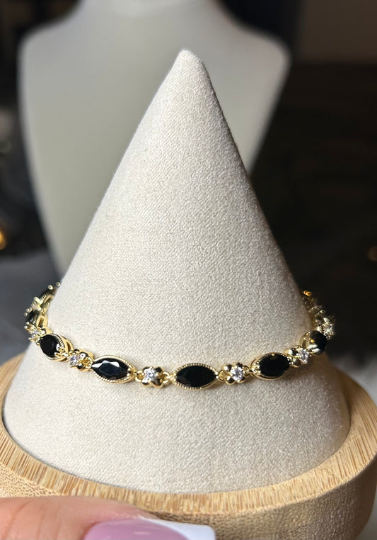 Black and gold bracelet