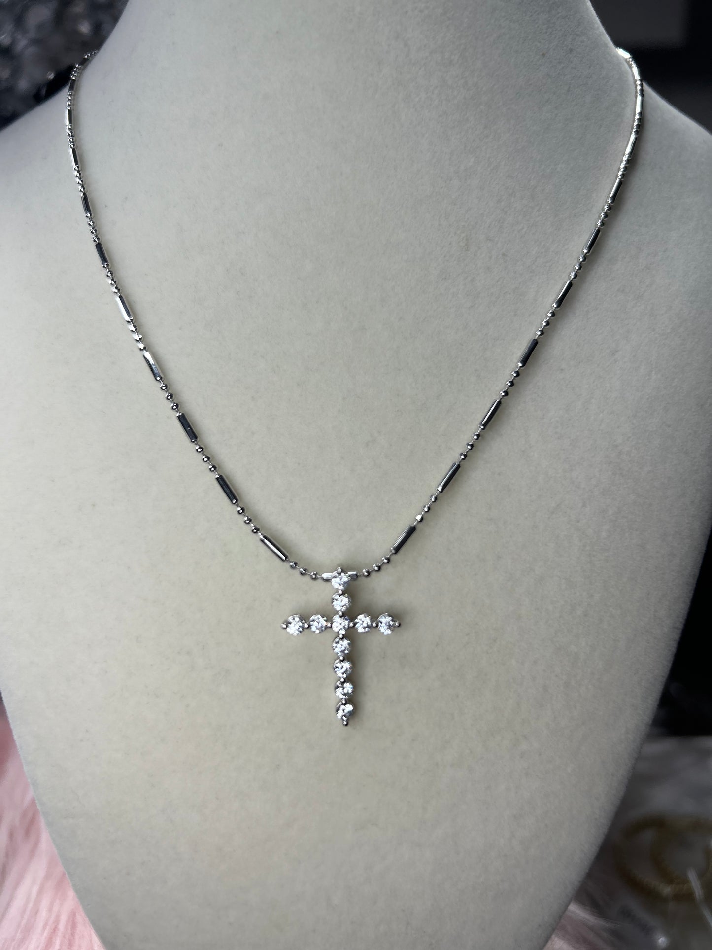 White gold cross