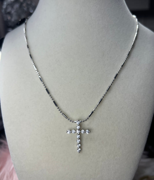 White gold cross